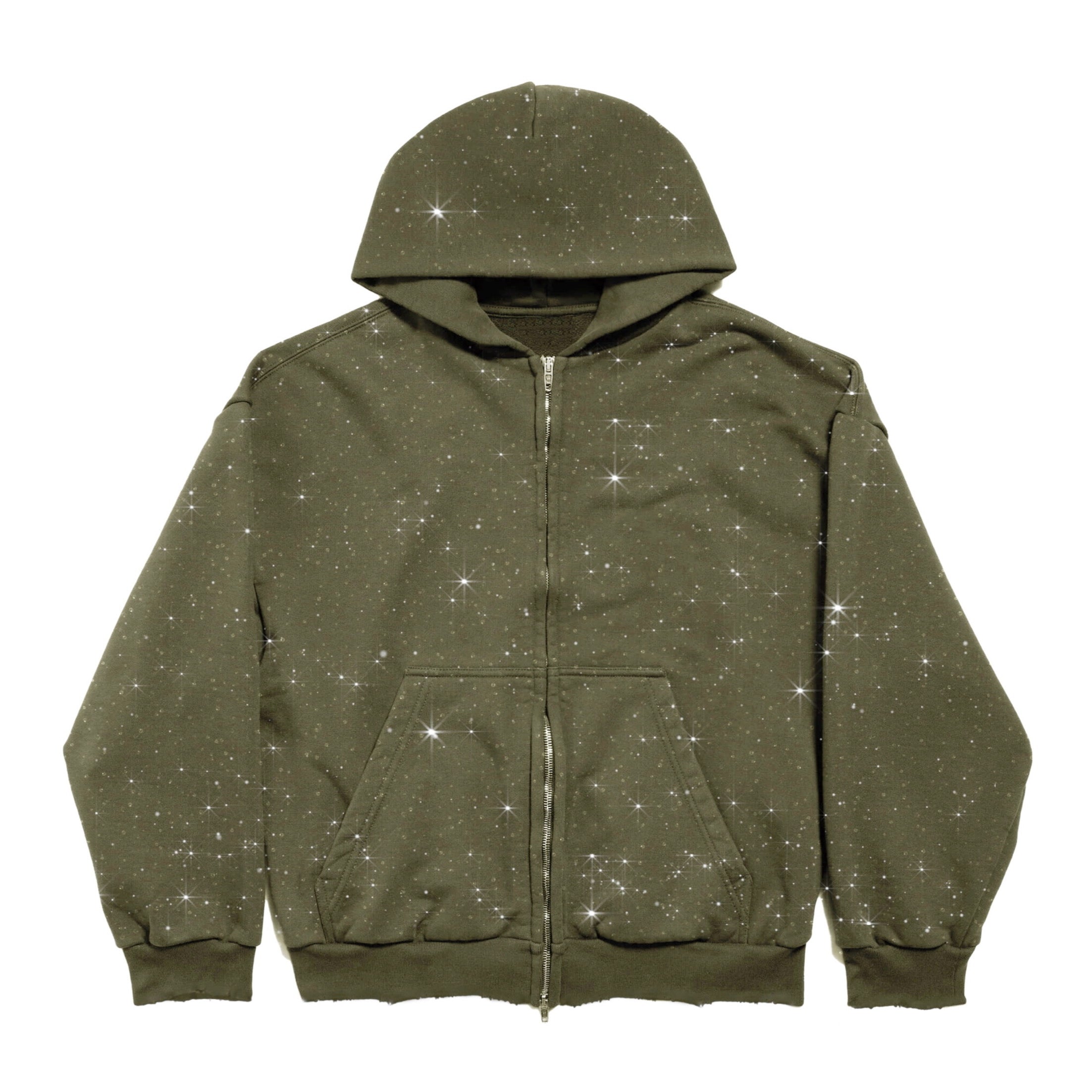 Moissanite Zip Up