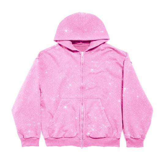 Moissanite Zip Up (Pink)