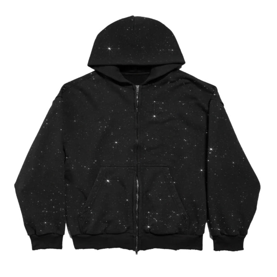 Moissanite Zip Up (Black)