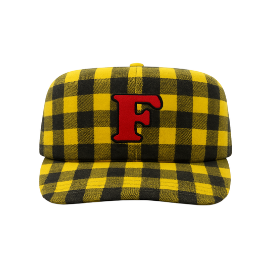 Yellow Plaid Cap (Ready to Ship)